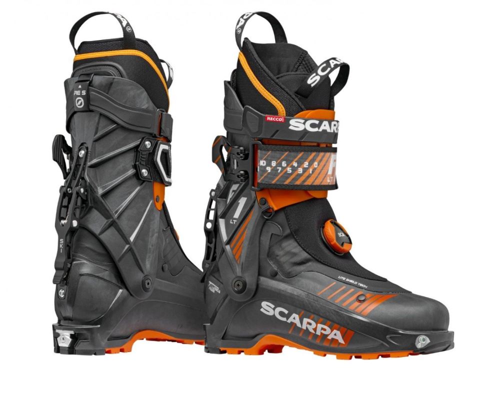 SCARPA BOOTS MEN'S F1 LT-Carbon/Orange - Click Image to Close