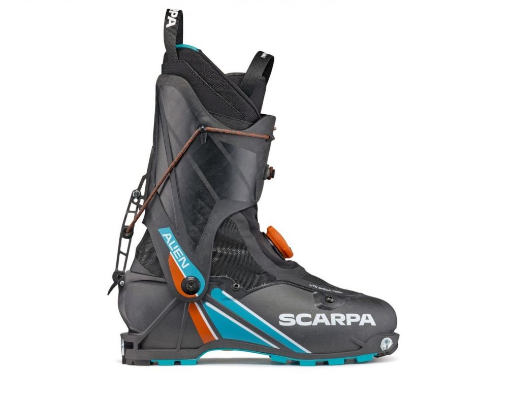 SCARPA BOOTS MEN'S ALIEN-Carbon/Azure - Click Image to Close