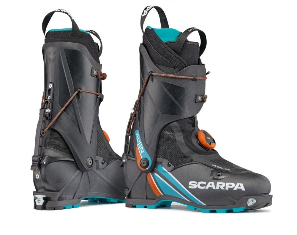 SCARPA BOOTS MEN'S ALIEN-Carbon/Azure - Click Image to Close