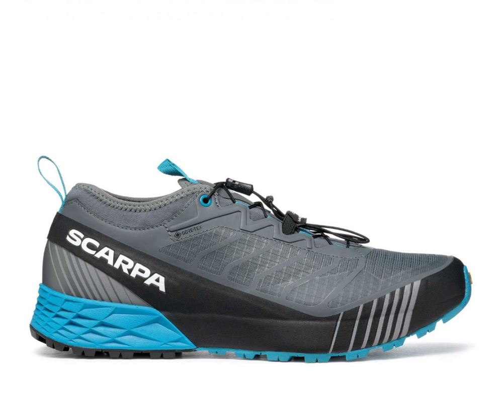 SCARPA BOOTS MEN'S RIBELLE RUN GTX-Anthracite/Lake Blue