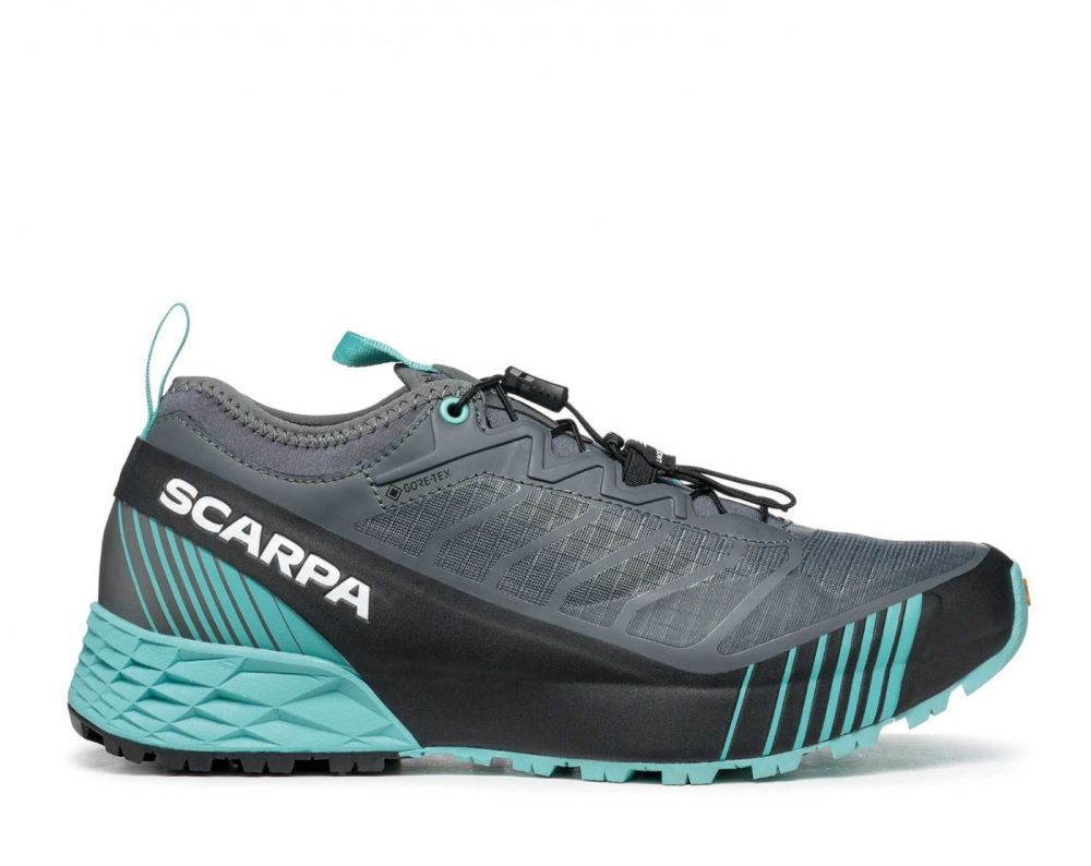 SCARPA BOOTS WOMEN'S RIBELLE RUN GTX-Anthracite/Turquoise