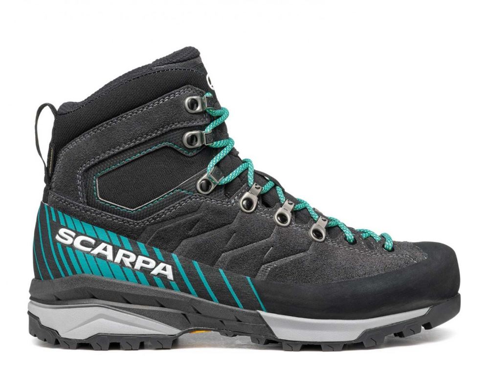 SCARPA BOOTS WOMEN'S MESCALITO TRK GTX-Dark Anthracite/Tropical Green