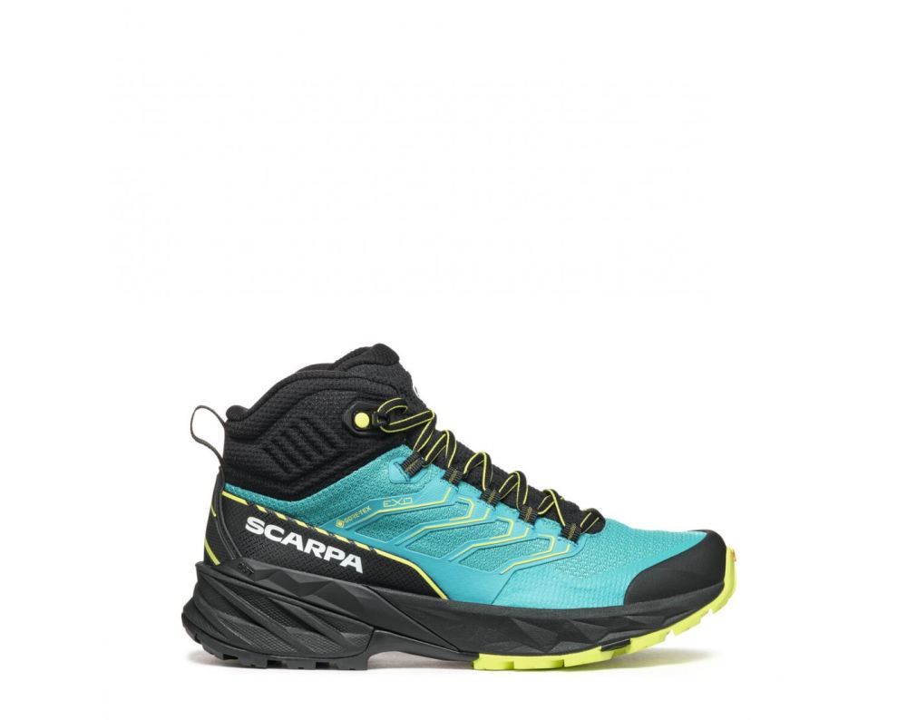 SCARPA BOOTS WOMEN'S RUSH MID 2 GTX-Baltic Blue/Sunny Lime