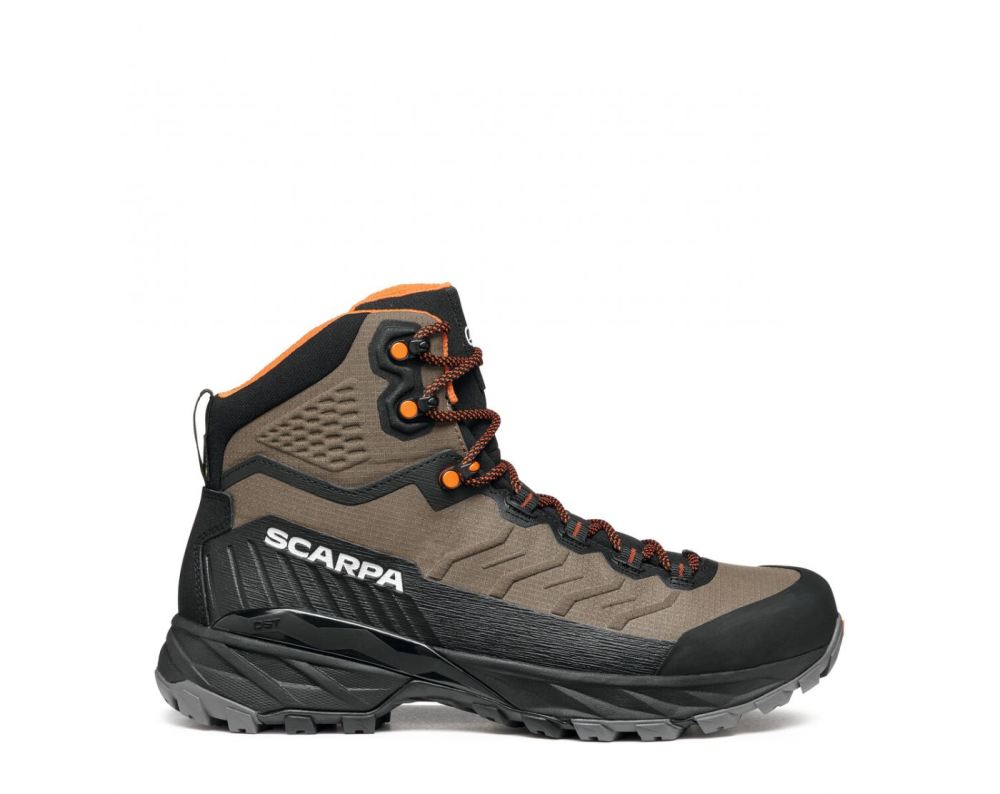 SCARPA BOOTS MEN'S RUSH TRK LT GTX-Mud/Burnt Orange