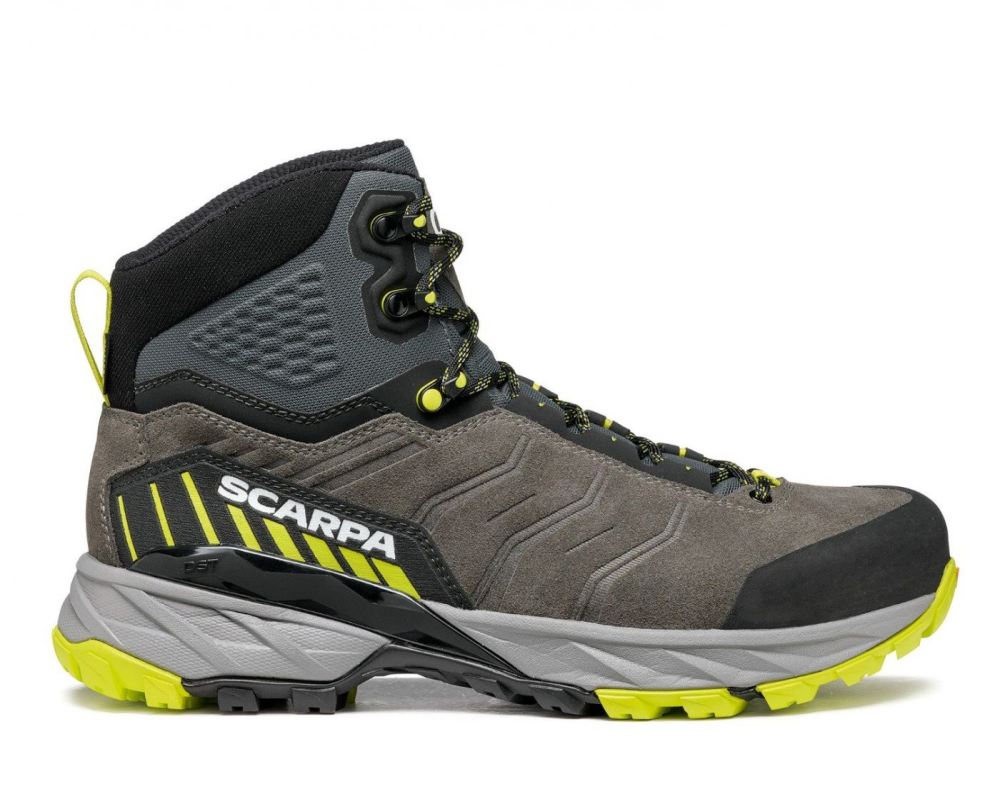 SCARPA BOOTS MEN'S RUSH TRK GTX-Titanium/Lime